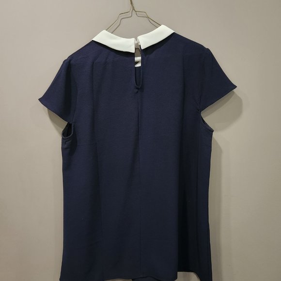 Faith & Joy Navy Women's top - Picture 3 of 4